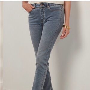 NWT Soft Surroundings Supremely Soft Straight Leg Jeans Large
